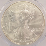 2000 $1 Silver Eagle Struck Through Reverse PCGS MS64