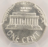 1964 1c Lincoln Cent on Silver Dime Planchet PCGS MS62 White