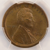 1919 1c Wheat Cent Broadstruck on Blank PCGS MS63 BN