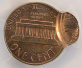 1978 1c Lincoln Cent Flipover Over Double-Struck, 2nd 90% Off-Center PCGS MS63 BN