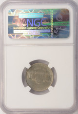 (2 Coins) 1952 5c Jefferson Nickel Split Planchet After Strike NGC AU58