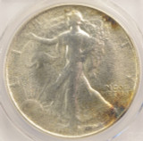 PCGS 1986 $1 Silver Eagle Struck Thru Emory Sanding Disc PCGS MS64