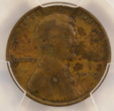 1910 1c Wheat Cent 90 Degree Rotated Dies PCGS F Details