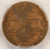 1959 1c Lincoln Cent Split Planchet Before Strike 1.53 Grams PCGS MS62 RB