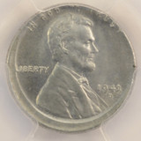 1943-D 1c Steel Cent Struck 5% Off-Center (Broadstruck) PCGS MS63