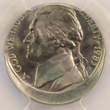 1983-P 5c Jefferson Nickel Struck 10% Off-Center PCGS MS65