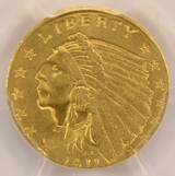 1911 $2 1/2 Indian Quarter Eagle Struck 2% Off-Center PCGS MS62