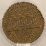 1966 1c Lincoln Cent 3% Misaligned Die CACG AU55 BN