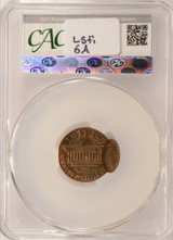 1976 1c Lincoln Cent Double-Struck, 2nd 85% Off-Center CACG MS61 RB