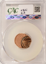 1983 1c Lincoln Cent Struck 50% Off-Center CACG MS62 Red