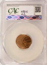 1984 1c Lincoln Cent Struck 45% Off-Center CACG MS64 Red