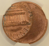 1985 1c Lincoln Cent Struck 35% Off-Center CACG MS63 RB