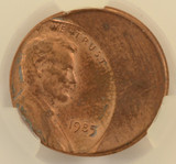 1985 1c Lincoln Cent Struck 35% Off-Center CACG MS63 RB