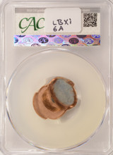 1991 1c Lincoln Cent Struck 55% Off-Center & Uniface Reverse CACG MS61 Red