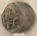 1969-D 10c Roosevelt Dime Struck 40% Off-Center CACG AU58