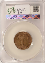 1979 25c Washington Quarter Improperly Annealed CACG MS63 RB