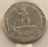 1994-P 25c Washington Quarter Struck 3% Off-Center CACG AU58
