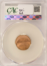2000 1c Lincoln Cent Struck 20% Off-Center CACG MS64 Red