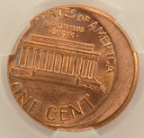 1988 1c Lincoln Cent Struck 12% Off-Center CACG MS64 Red