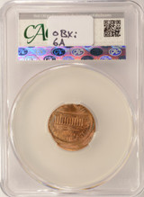 1988 1c Lincoln Cent Struck 15% Off-Center CACG MS63 Red