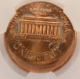 1993 1c Lincoln Cent Struck 10% Off-Center CACG MS64 Red
