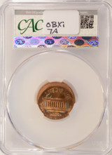 1993 1c Lincoln Cent Struck 10% Off-Center CACG MS64 Red