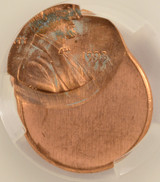 1993 1c Lincoln Cent Struck 50% Off-Center CACG MS61 Red