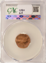 1990 1c Lincoln Cent Struck 15% Off-Center CACG MS63 Red