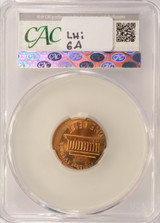 1985 1c Lincoln Cent Struck 15% Off-Center CACG MS62 Red