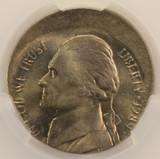 1989-P 5c Jefferson Nickel Struck 12% Off-Center CACG MS64