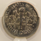 1990-P 10c Roosevelt Dime Broadstruck CACG MS64