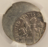 1971 10c Roosevelt Dime Struck 35% Off-Center CACG MS63