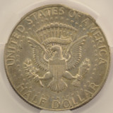 1968-D 50c Kennedy Half 2% Curved Clip CACG AU58