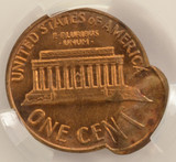 1972-D 1c Lincoln Cent Double-Struck, 2nd 85% Off-Center Uniface CACG MS61 Red