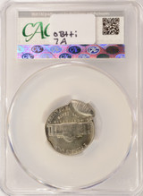 1983-P 5c Jefferson Nickel Double-Struck, 2nd 85% Off-Center & Uniface CACG MS62
