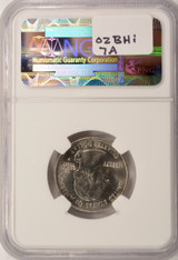 2006-P 25c South Dakota Quarter Missing Reverse Clad Layer NGC MS64 RB