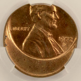 1972-D 1c Lincoln Cent Struck 20% Off-Center CACG MS63 Red