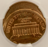 1972-D 1c Lincoln Cent Struck 20% Off-Center CACG MS63 Red