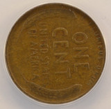 1924 1c Wheat Cent 80 Degree Rotated Dies ANACS F15