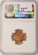 1c ND Lincoln Cent Obverse Die Cap Strike NGC MS64 Red