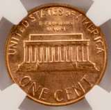 1c ND Lincoln Cent Obverse Die Cap Strike NGC MS64 Red