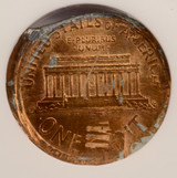 1997 1c Lincoln Cent Double-Struck Rotated NGC MS65 Red