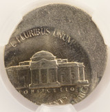 1990-P 5c Jefferson Nickel Struck 25% Off-Center CACG MS64 6FS