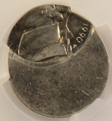 1990-P 5c Jefferson Nickel Struck 55% Off-Center CACG MS64