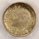 1964 10c Roosevelt Dime Deep Obverse Die Cap & Brockage PCGS MS64