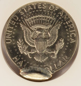 1981-P 50c Kennedy Half Double-Struck, 2nd 90% Off-Center ANACS MS63