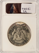 1981-P 50c Kennedy Half Double-Struck, 2nd 90% Off-Center ANACS MS63