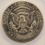1985-P 50c Kennedy Half Struck 5% Off-Center ANACS AU58