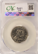 1979-P $1 SBA Dollar 2% Curved Clip at K-7 CACG MS62