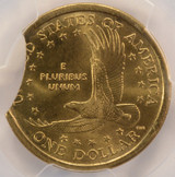 2000-P $1 Sacagawea Dollar 7% Curved Clip PCGS MS65